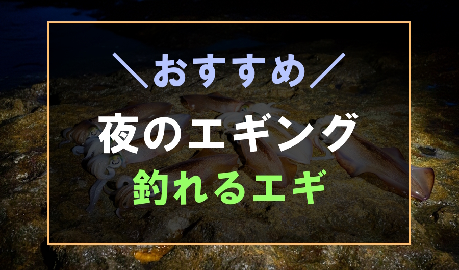 夜のエギングで釣れるおすすめのエギ