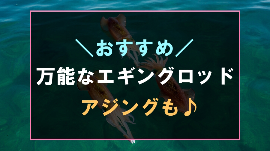 万能でおすすめなエギングロッド