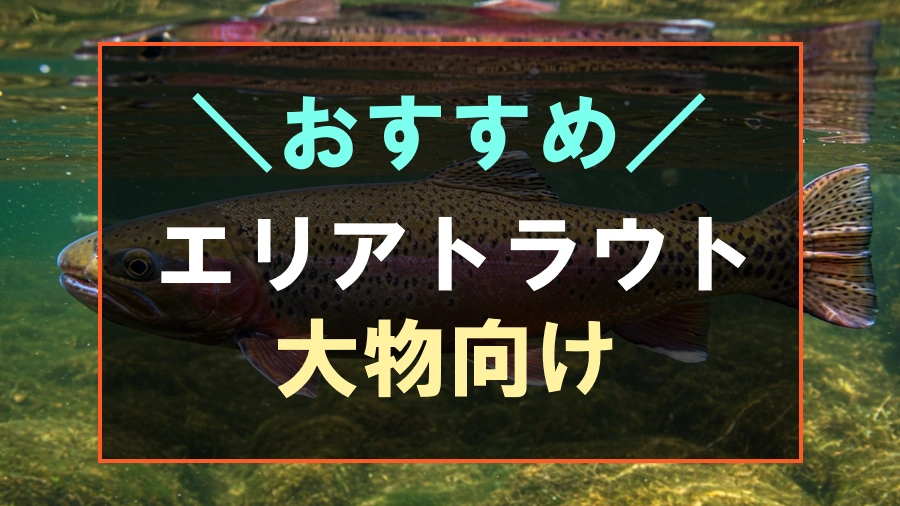 大物におすすめなエリアトラウトリール